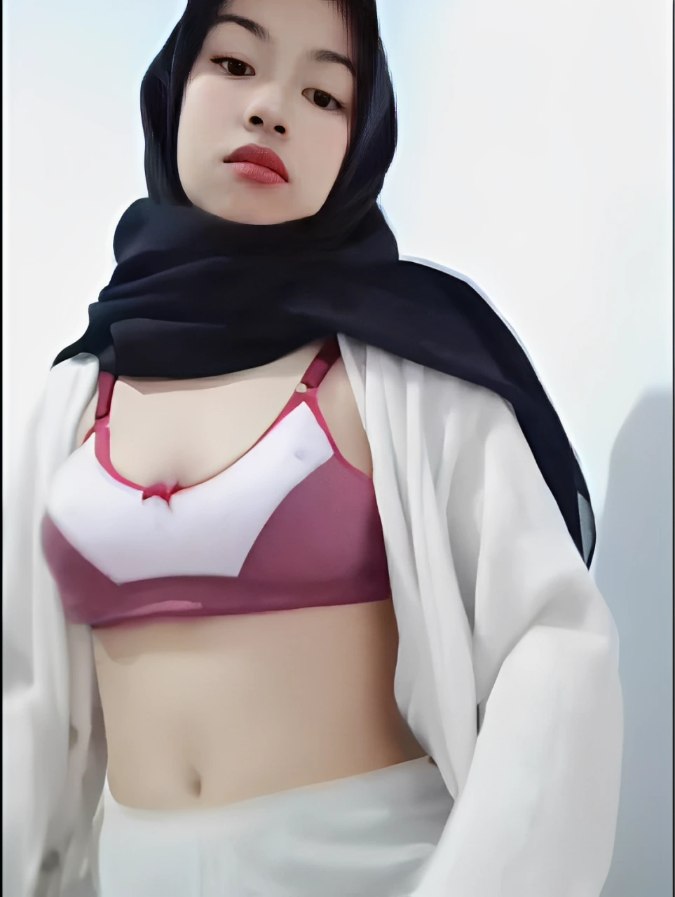 Gadis Jilbab Gesek Gesek Sama Guling 